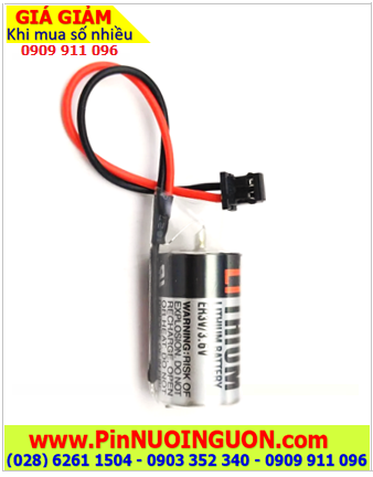 Toshiba ER3V (Zắc Yaskawa), Pin nuôi nguồn Toshiba ER3V lithium 3.6v 1/2AA 1000mAh, X.xứ Nhật